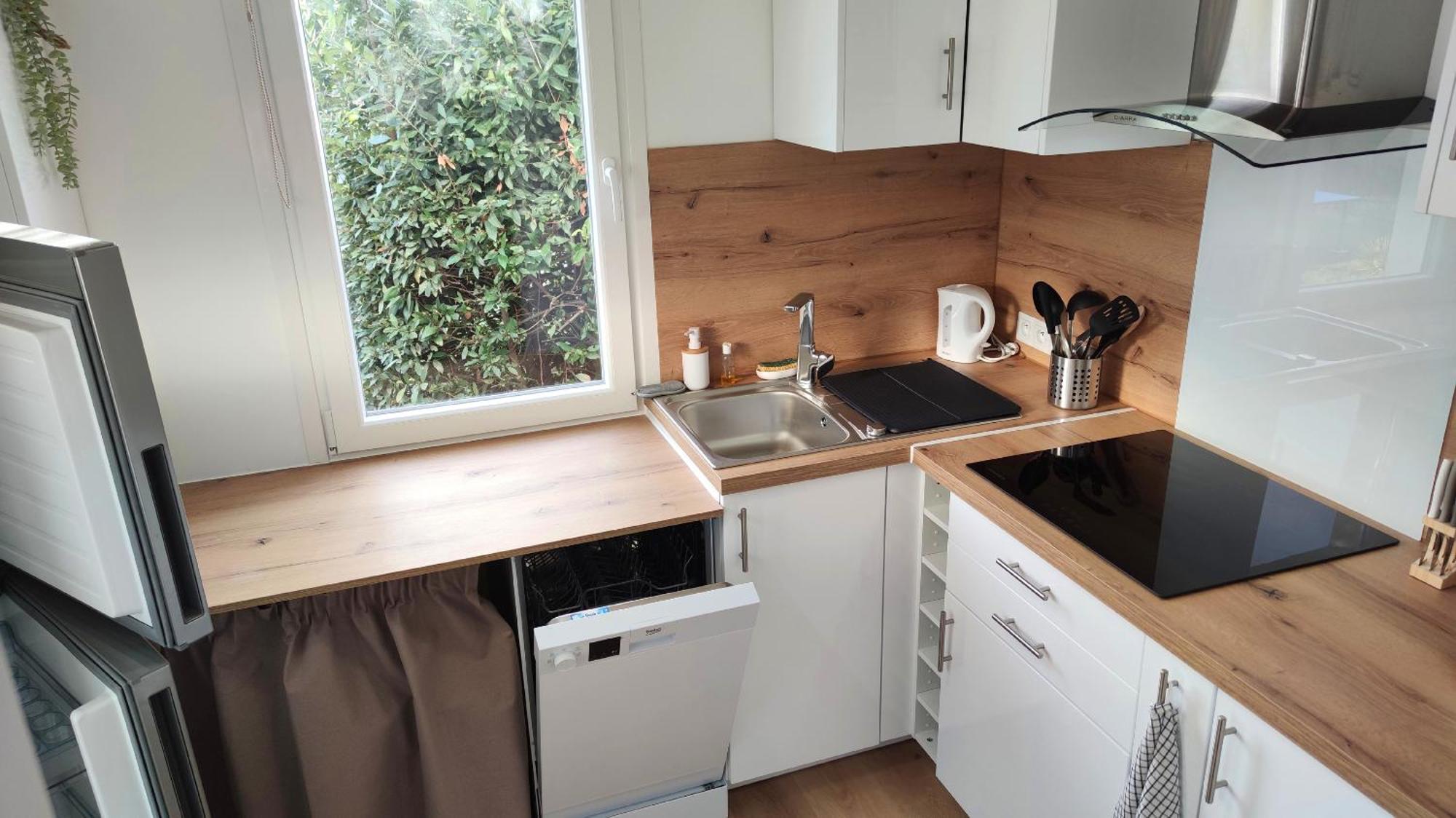 The Little Oak - Tiny House With Bed On Mezzanine & Terrace - From 1 To 4 P Disney, Paris & Cdg Pomponne
